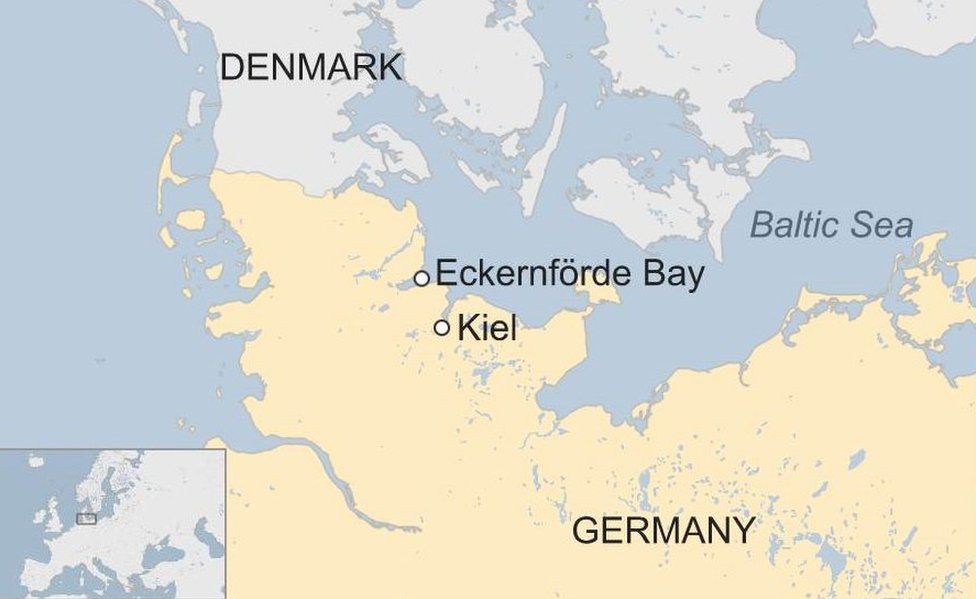 surrounds lost German sea data station - BBC News