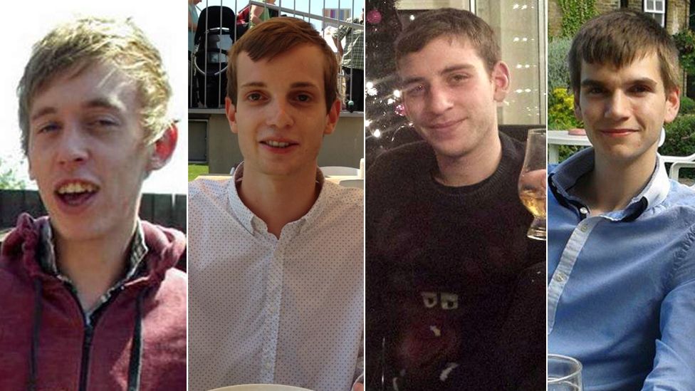 Stephen Port victims (L-R): Anthony Walgate, Gabriel Kovari, Daniel Whitworth and Jack Taylor