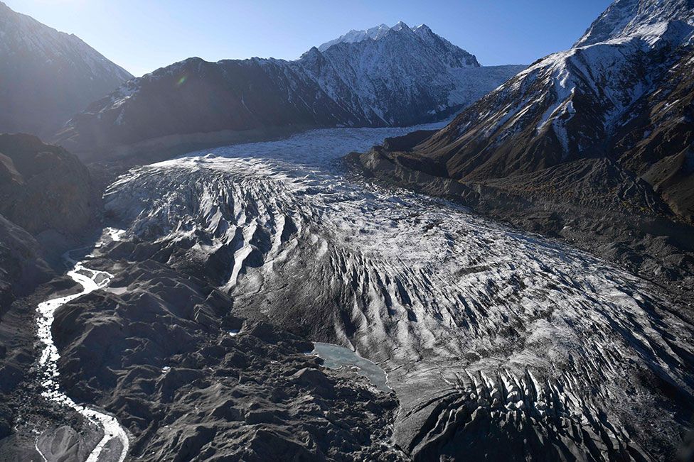 Glacial ice in Pakistan