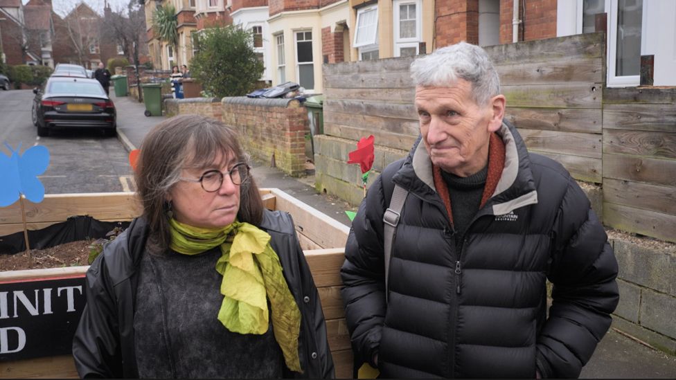 A photo of Oxford residents Elise and Theo, who want to protect LTNs