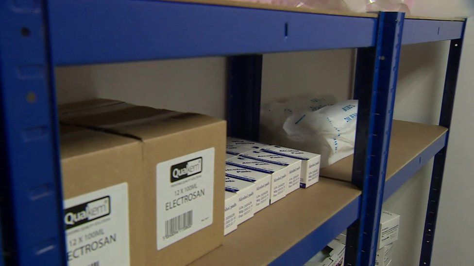 Low stock of PPE on care agency's shelves
