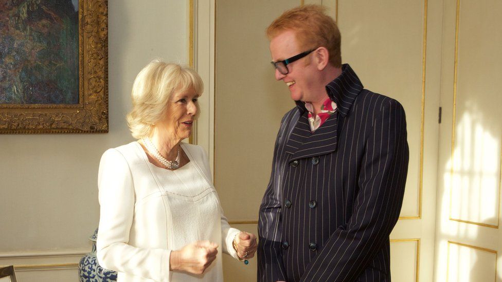 Chris Evans and Duchess of Cornwall in May 2015