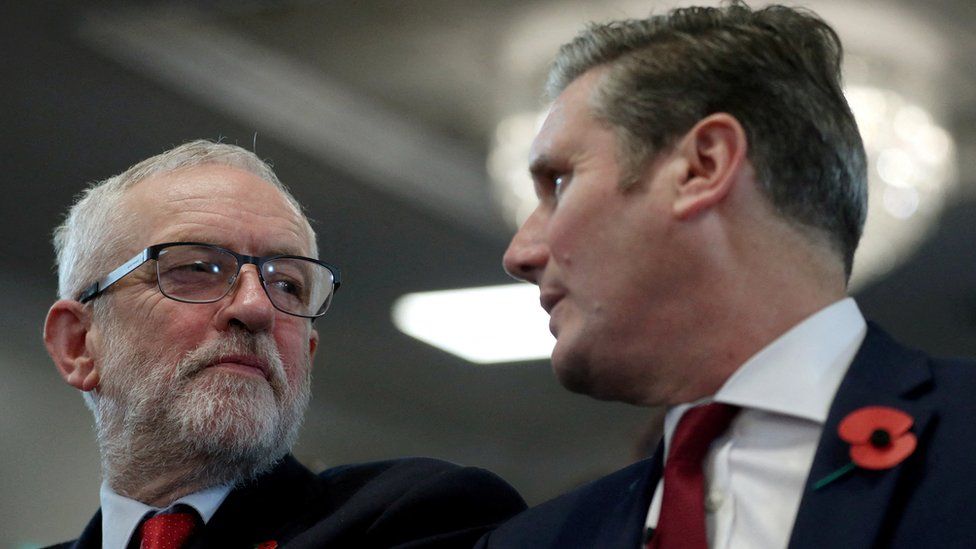 Jeremy Corbyn and Sir Keir Starmer during the 2019 general election campaign