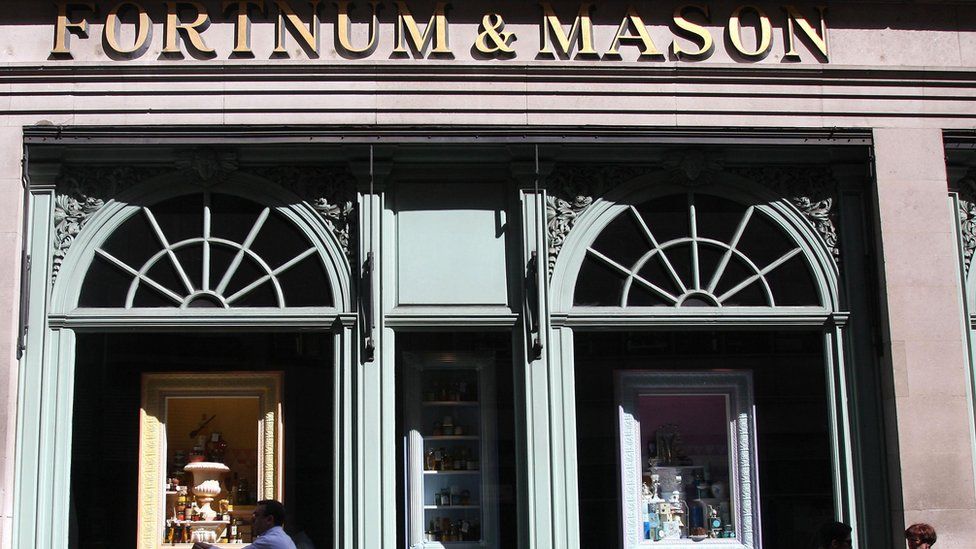 general view of a Fortnum and Mason store in Piccadilly, London