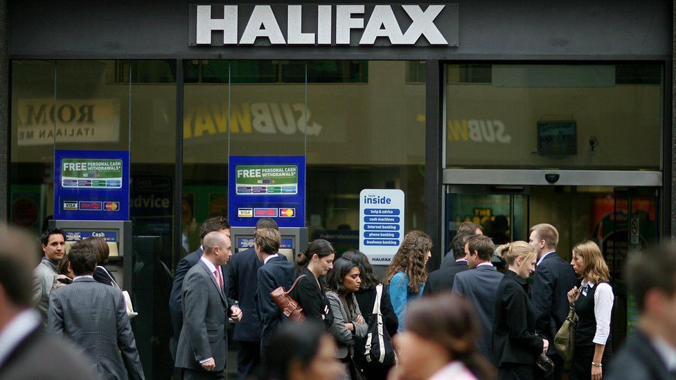 A Halifax bank branch in London in 2008