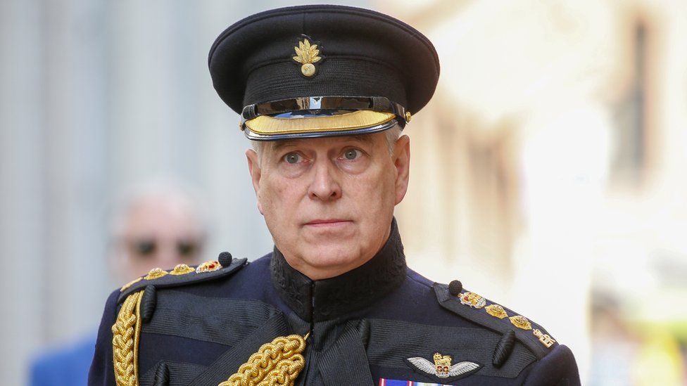 Britain"s Prince Andrew during the commemorative ceremony of the 75th anniversary of the liberation of Bruges, in Brugge, Belgium, 07 September 2019 (reissued 13 January 2022)