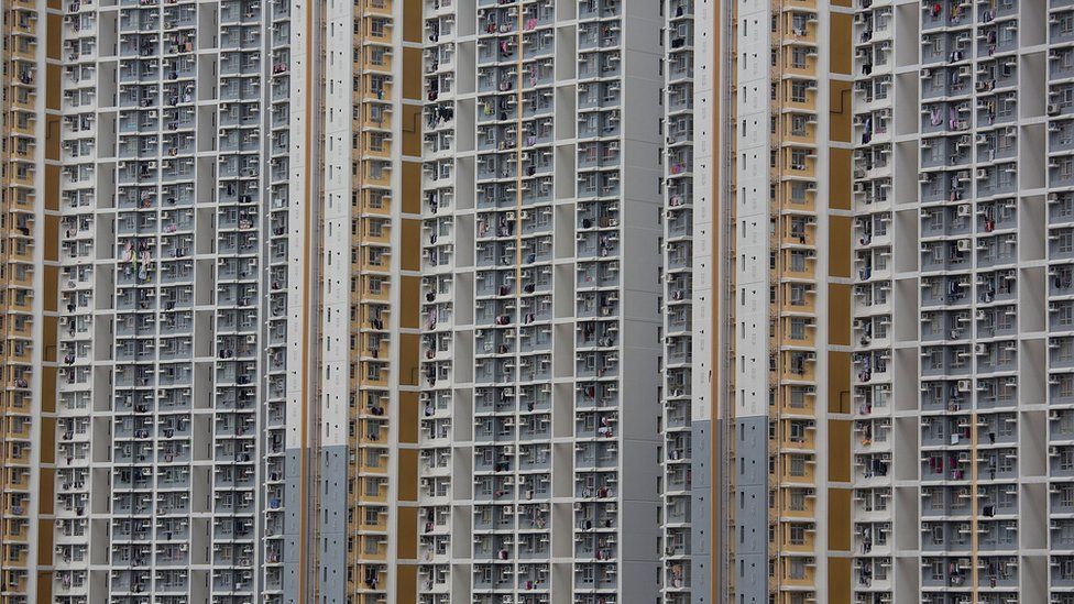 A view of a public housing estate in Choi Hung on February 19, 2013 in Hong Kong.