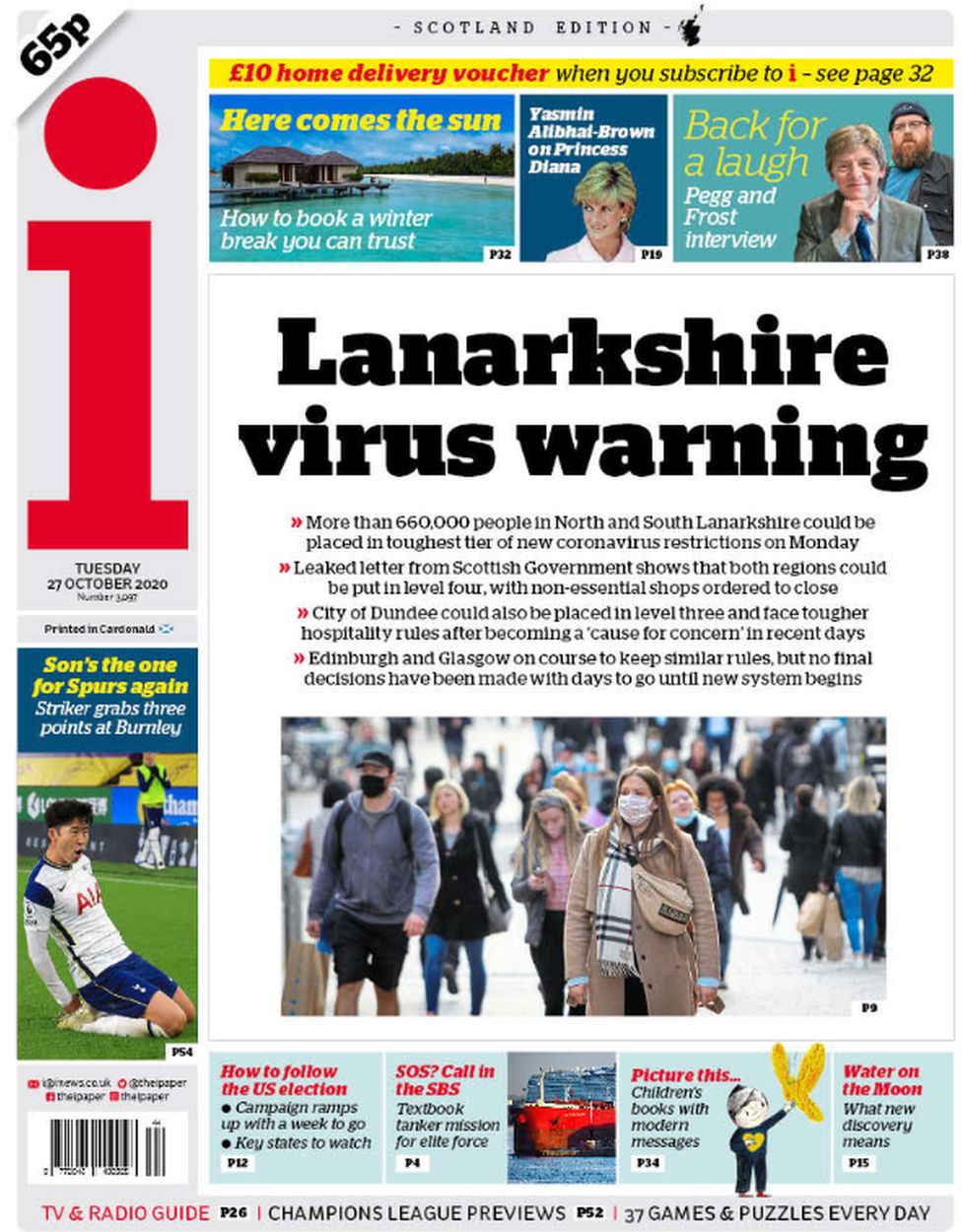 Scotland S Papers Tough Lockdown On The Way Amid Virus Warning Bbc News