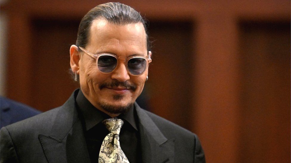Mr Depp in court