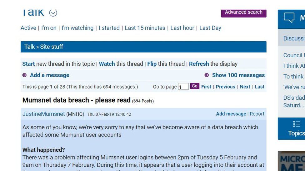 Parenting Site Mumsnet Hit By Data Breach c News