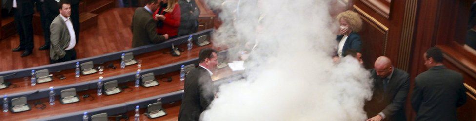 Opposition MP throws tear gas on 23 October