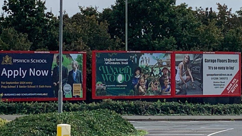 Advertising billboards in Ipswich