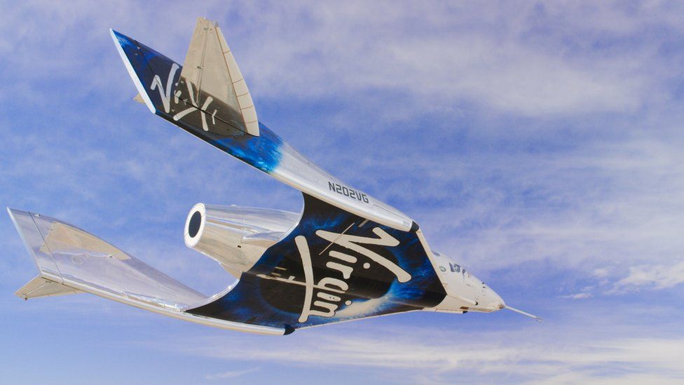 The Unity rocket plane is will carry up to six passengers behind the two pilots