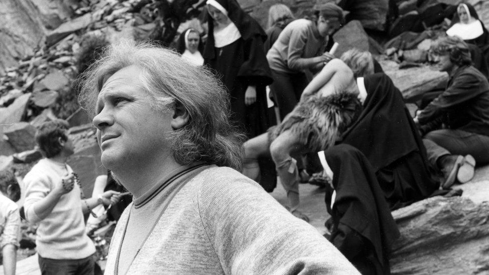 Ken Russell directing a sequence. Ken Russell's latest television film 'Dance Of The Seven Veils