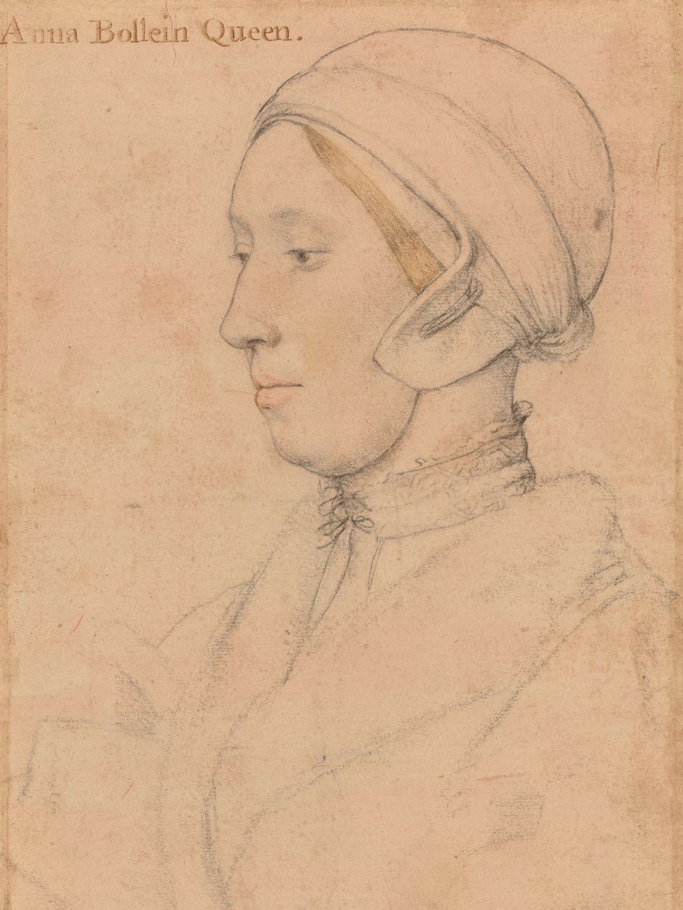 Eine Holbein-Skizze von Anne Boleyn