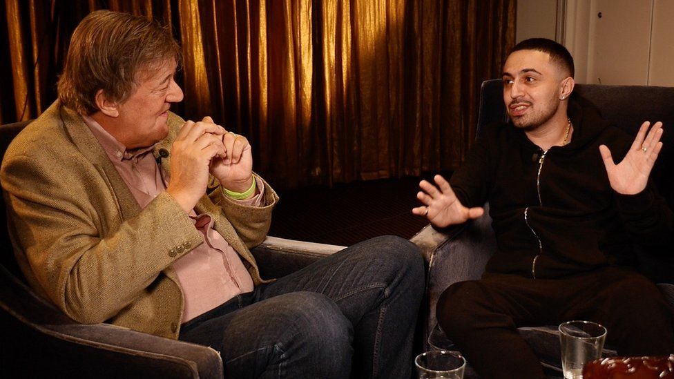 Stephen Fry and Adam Deacon
