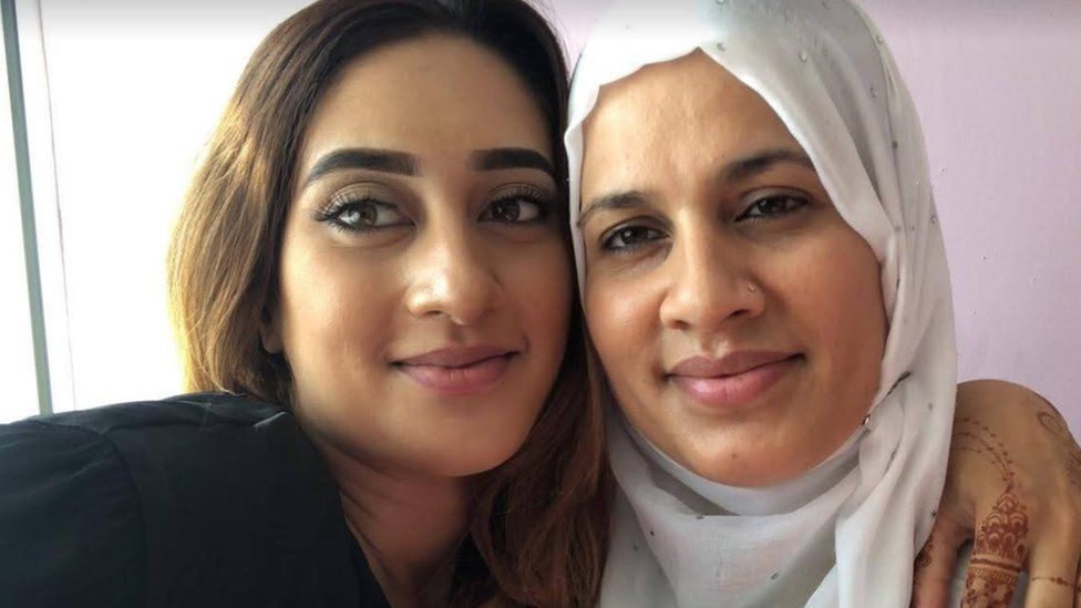 Riya Sajid and her mum Abida Karim