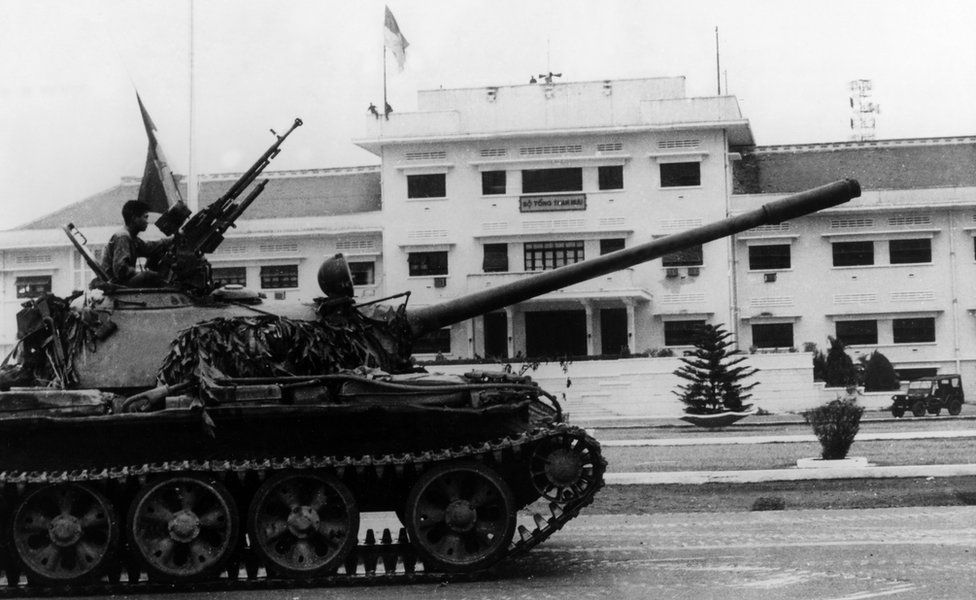 South Vietnam's surrender North Vietnamese military in 1975