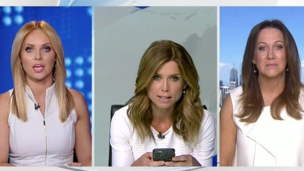 Pick up blade få lilla Australian presenter rants at all-white TV line-up - BBC News