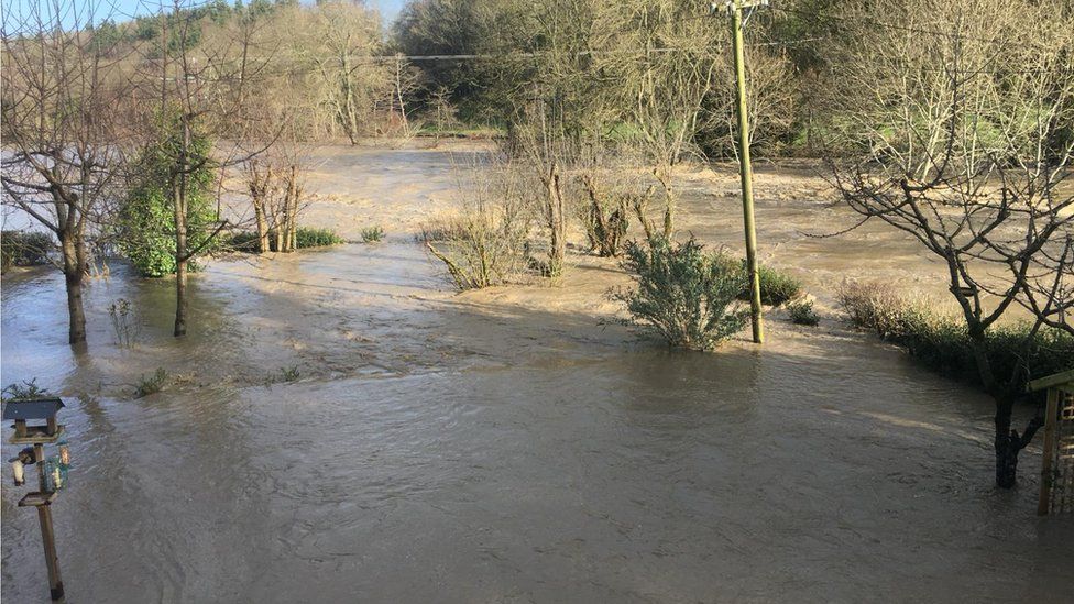 Floods on Glanllyn farm