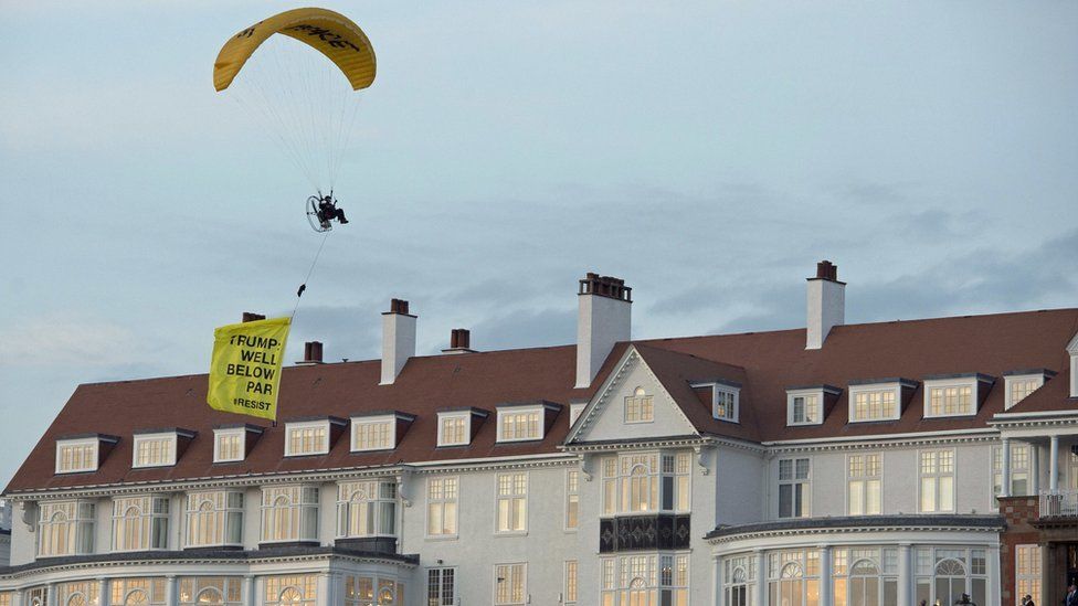 Paraglider at Turnberry