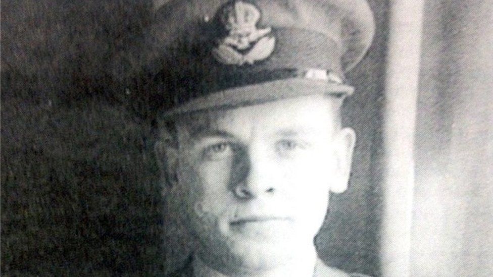 Dick Churchill as a young man in RAF uniform