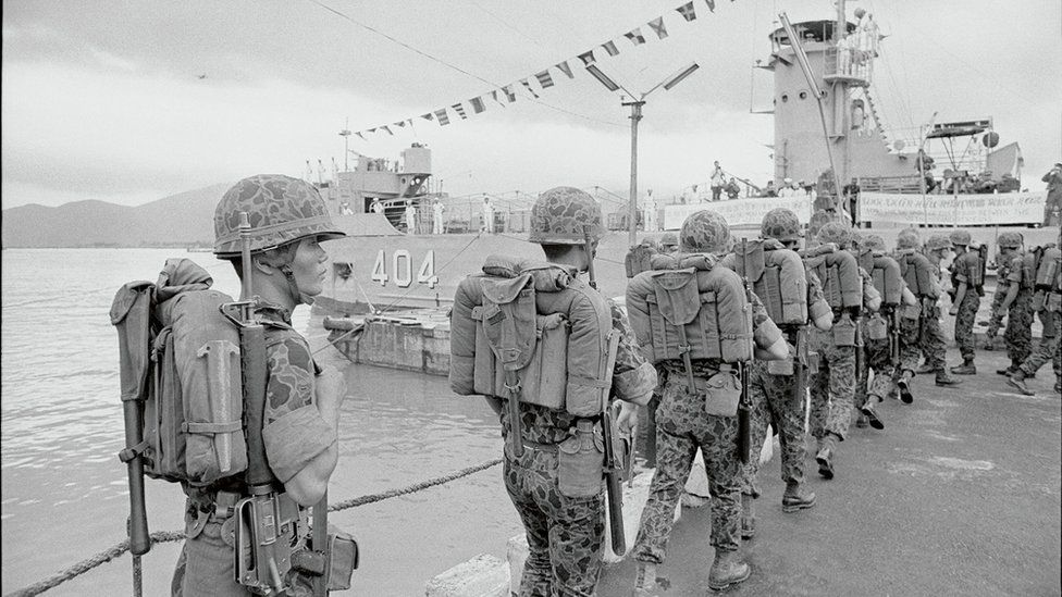 베트남 전쟁중인 한국 군인