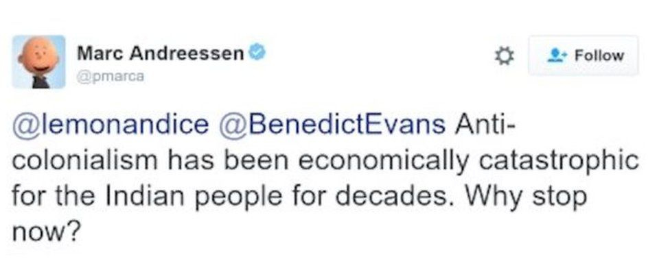 Marc Andreessen's tweet
