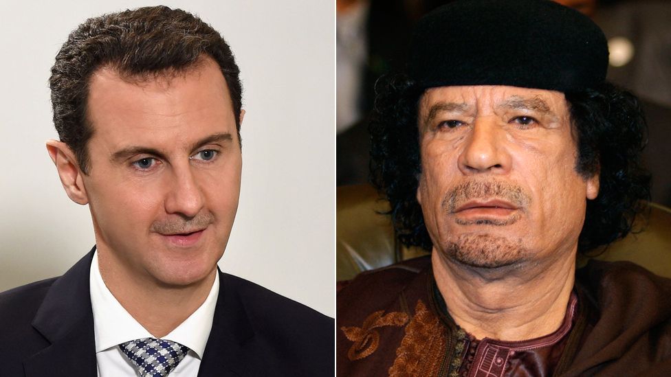 President Assad of Syria and Col Gaddafi of Libya