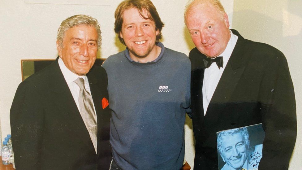 Mike Edgar and John Bennett with Tony Bennett