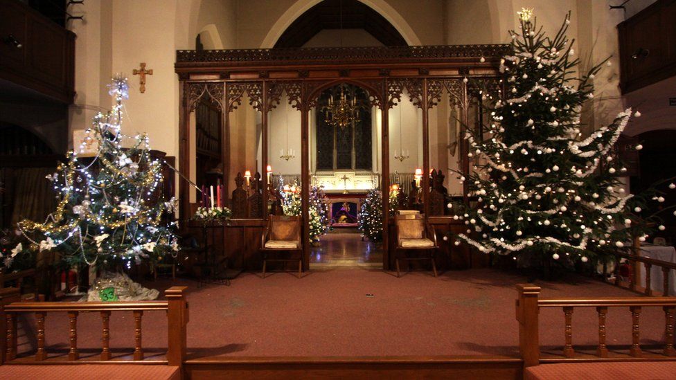 Christmas tree festivals bring sparkle to churches BBC News