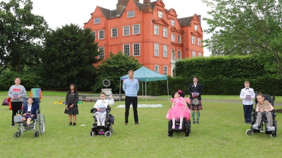 Prince Harry and the award winners