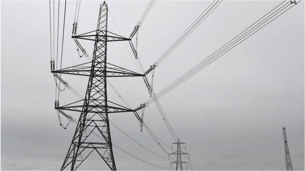 Electricity pylons in Wales