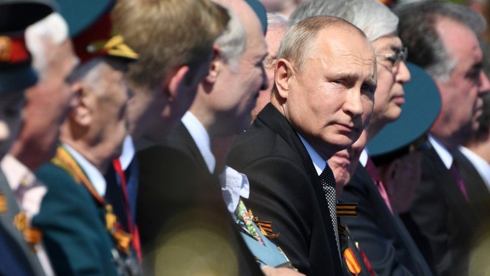 President Putin during the World War Two victory parade