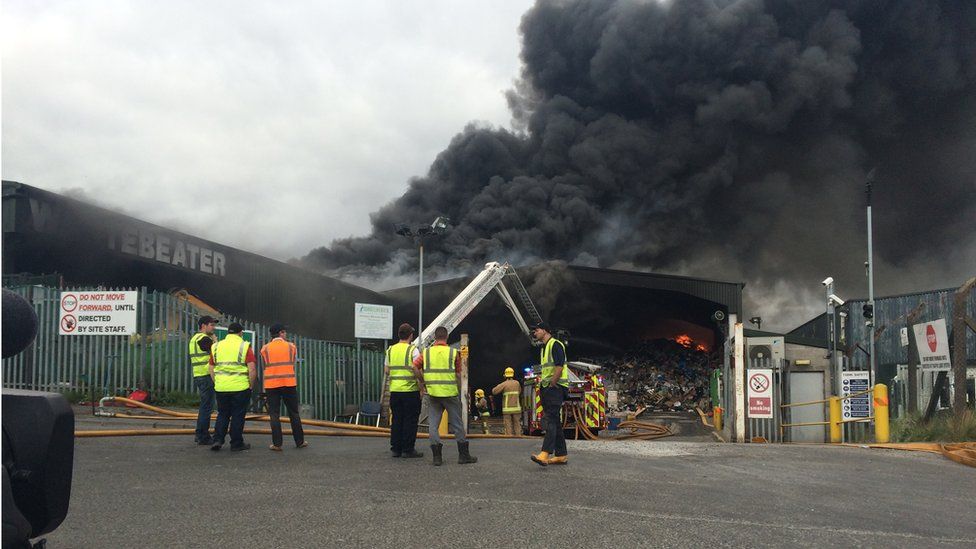 West Belfast: Waste Plant Fire 'could Burn For 24 Hours' - BBC News