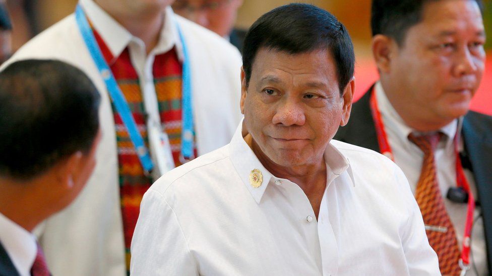 Philippine President Rodrigo Duterte arrives for the Asean summit in Laos on 6 September 2016