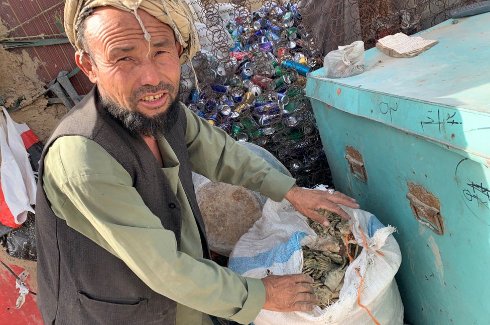 Kabul scrap dealer