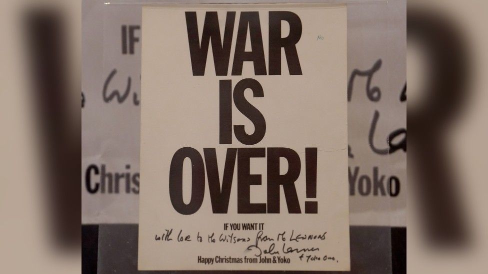 WAR IS OVER JOHN LENNON YOKO ONO POSTER