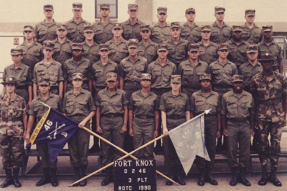 Tammy Duckworth with the National Guard in 1990
