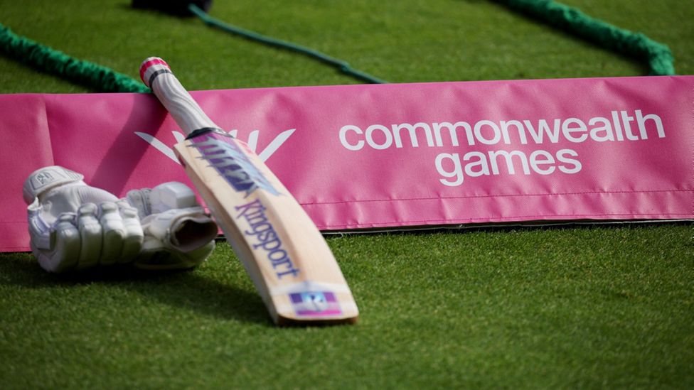 Cricket bat at Birmingham Commonwealth Games