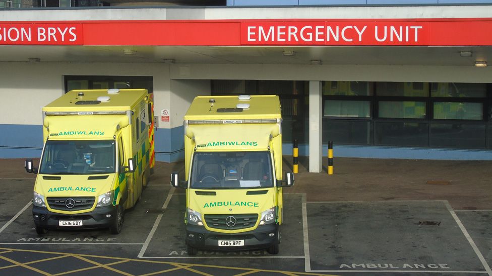 Ambulances at A&E