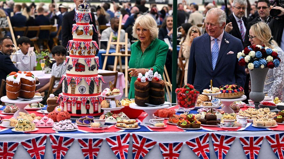 Prince Charles and Camilla at the Big Jubilee Lunch at the Oval