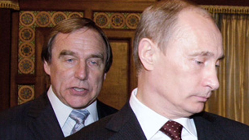 Sergei Roldugin and Vladimir Putin