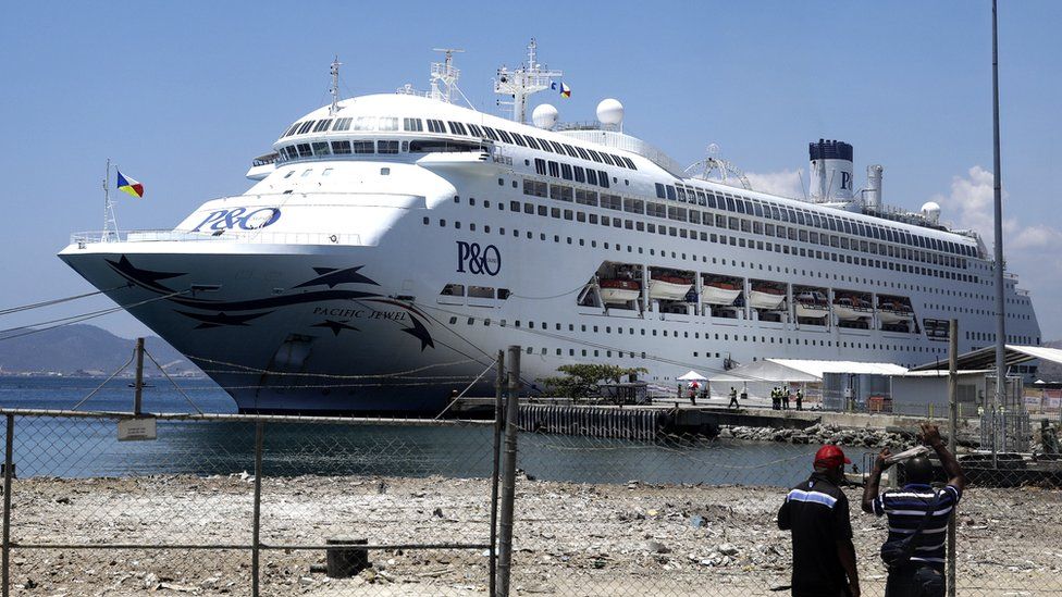 Cruise ship in Port Moresby