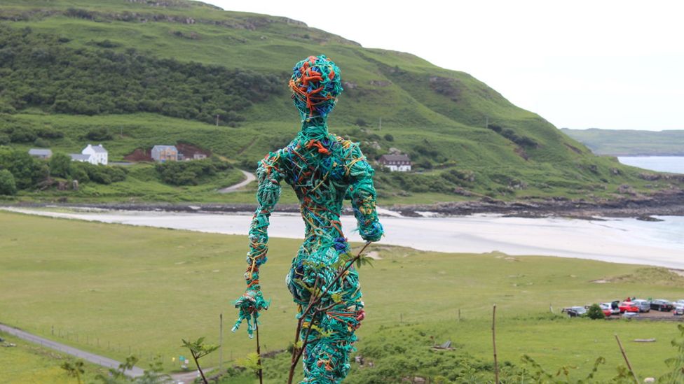 Art installation by Calgary Bay