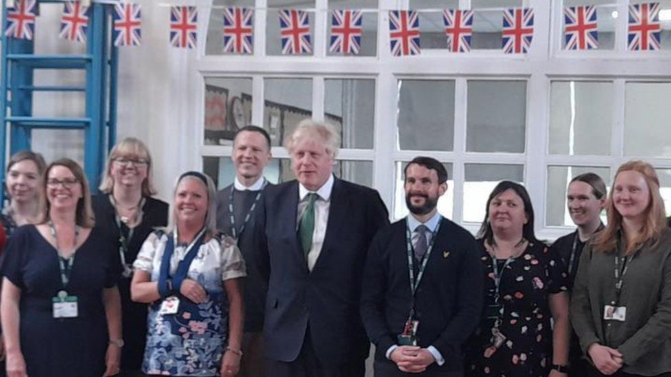 Boris Johnson at Bromley school