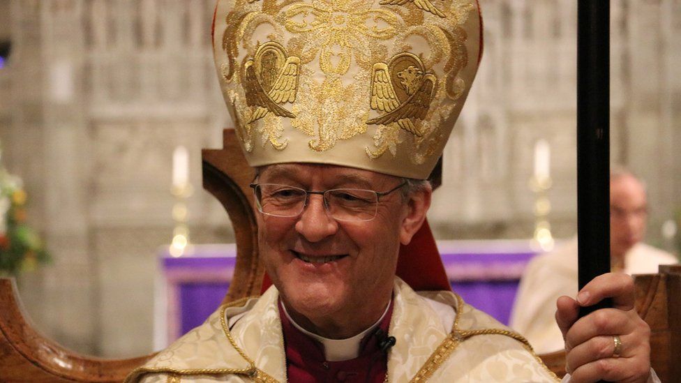 The Most Rev John Davies at his enthronement
