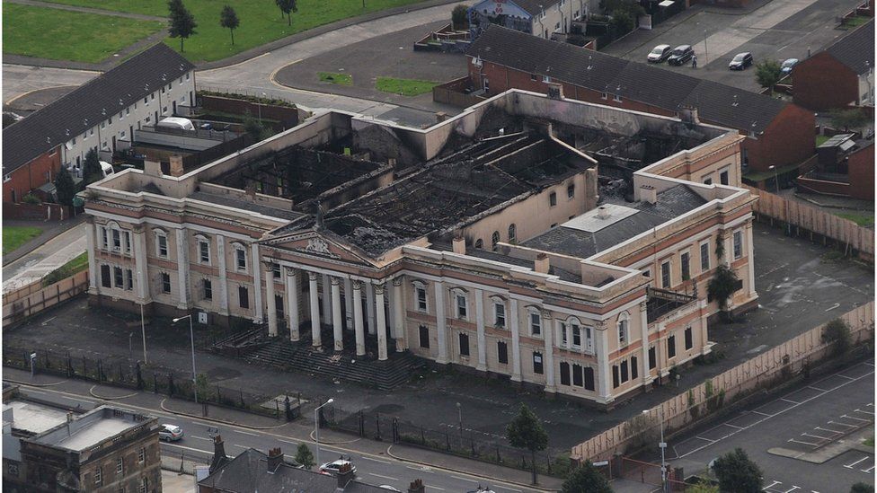 Damage was caused to the roof of the courthouse in 2009 after two separate fires over one weekend