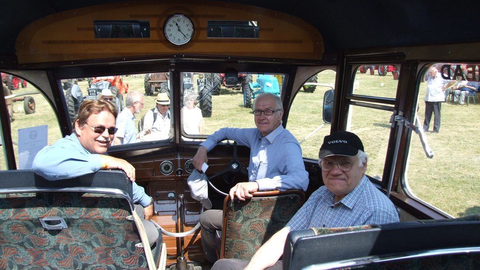 Nick Taylor in his Bedford OB coach