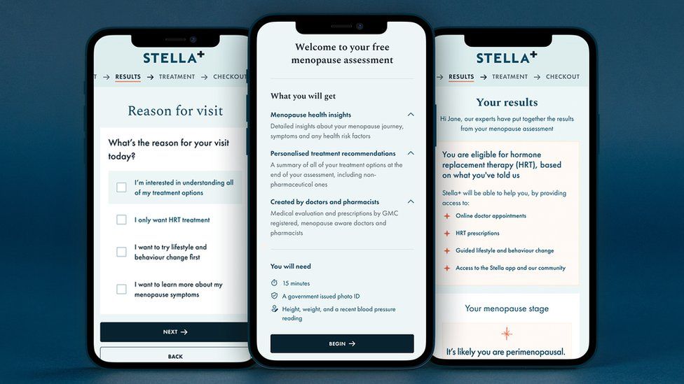 Smart phones displaying the Stella app